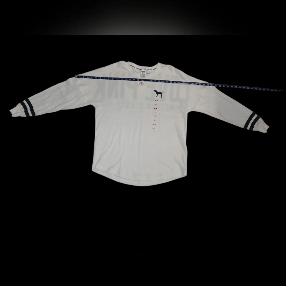 New Victoria's Secret Pullover IPink Long-Sleeve Shirt Size Medium - Picture 6 of 9